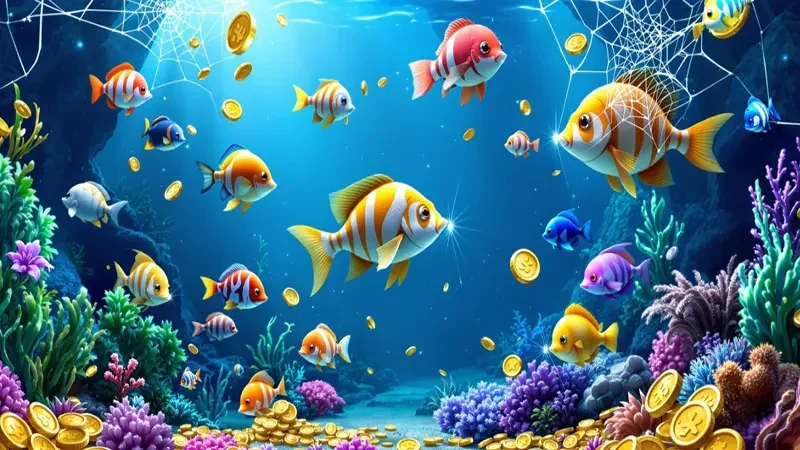 Arena bawah laut dalam permainan tembak ikan